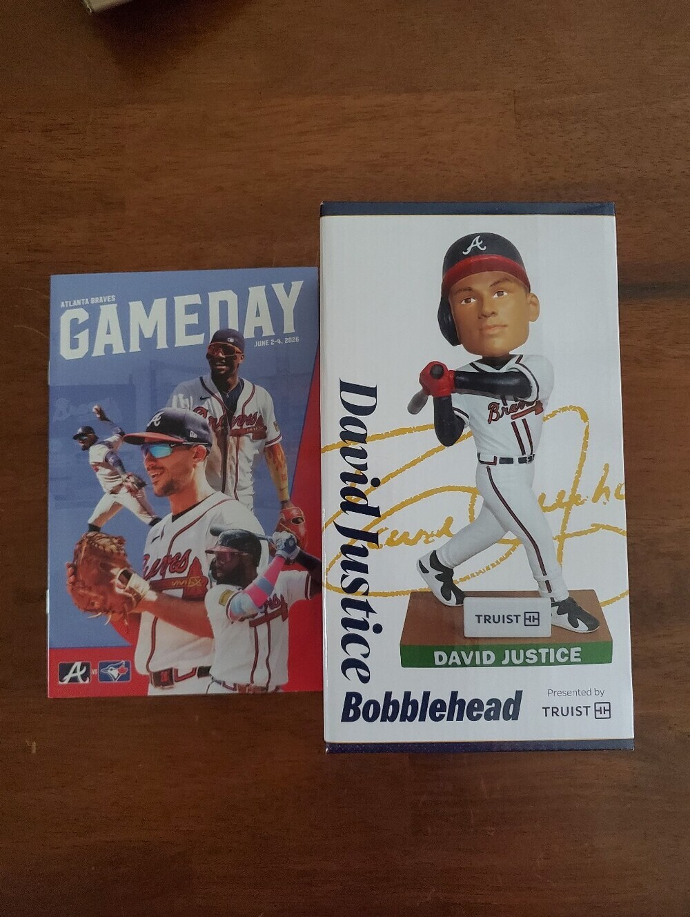 MLB Atlanta Braves David Justice Truist Park Bobblehead  Limited release